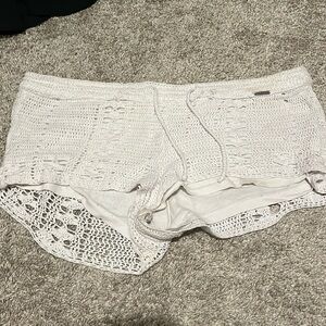 Element white sleep shorts size L knitted
